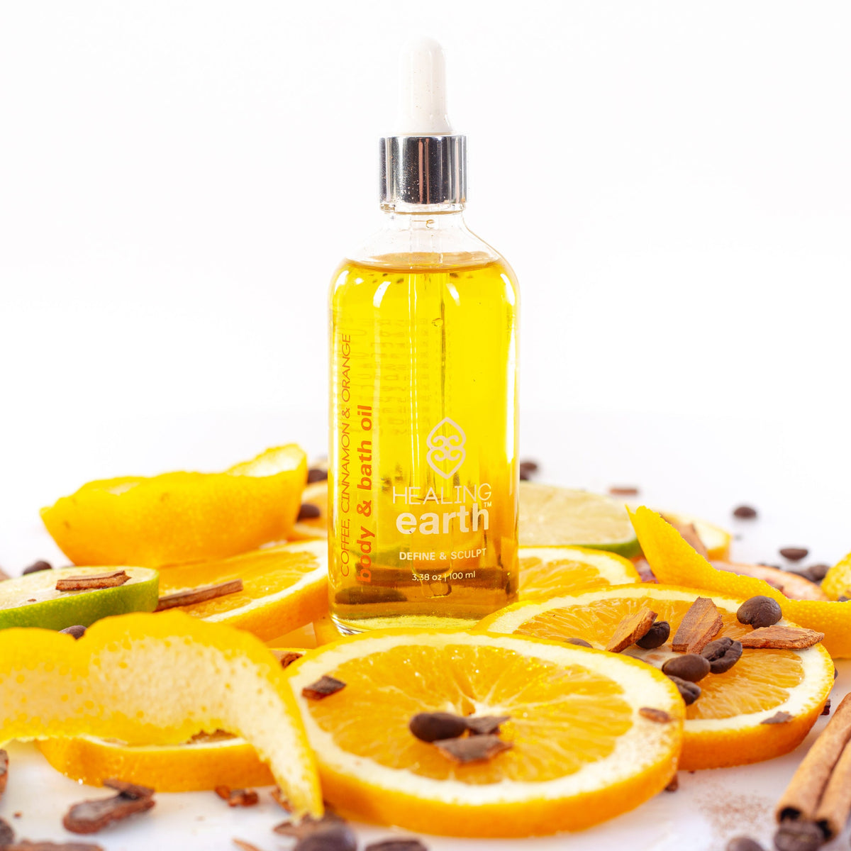 Coffee, Cinnamon & Orange Body & Bath Oil – Healing Earth
