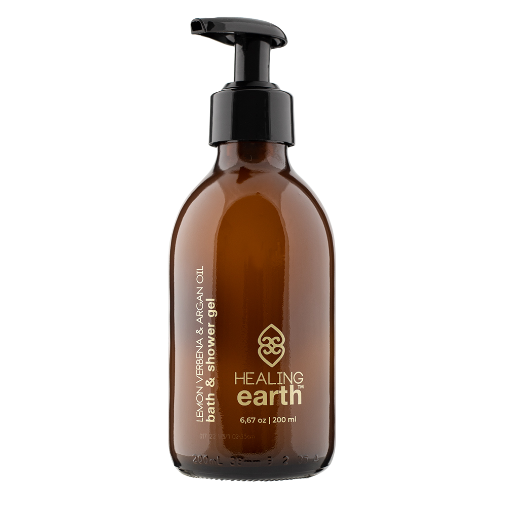 Lemon Verbena & Argan Oil Bath & Shower Gel – Healing Earth