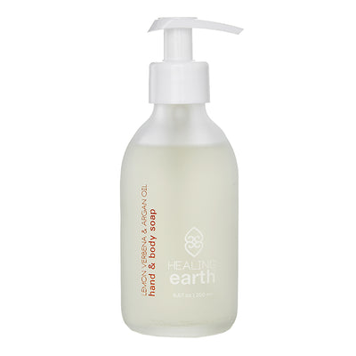Lemon Verbena & Argan Hand & Body Soap - White