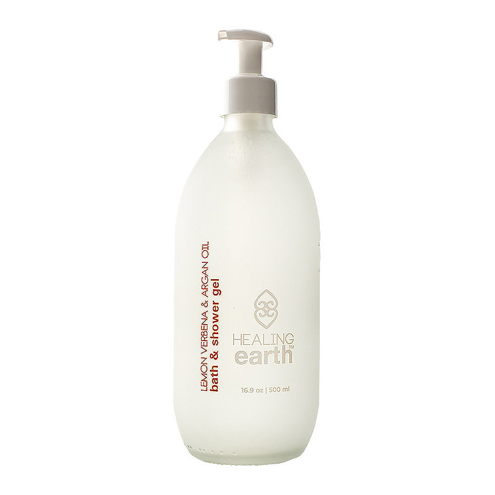 Lemon Verbena & Argan Oil Bath & Shower Gel  - White