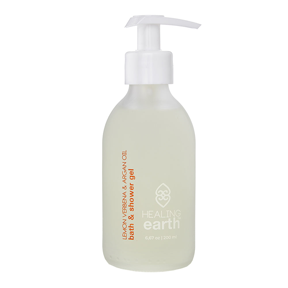 Lemon Verbena & Argan Oil Bath & Shower Gel  - White